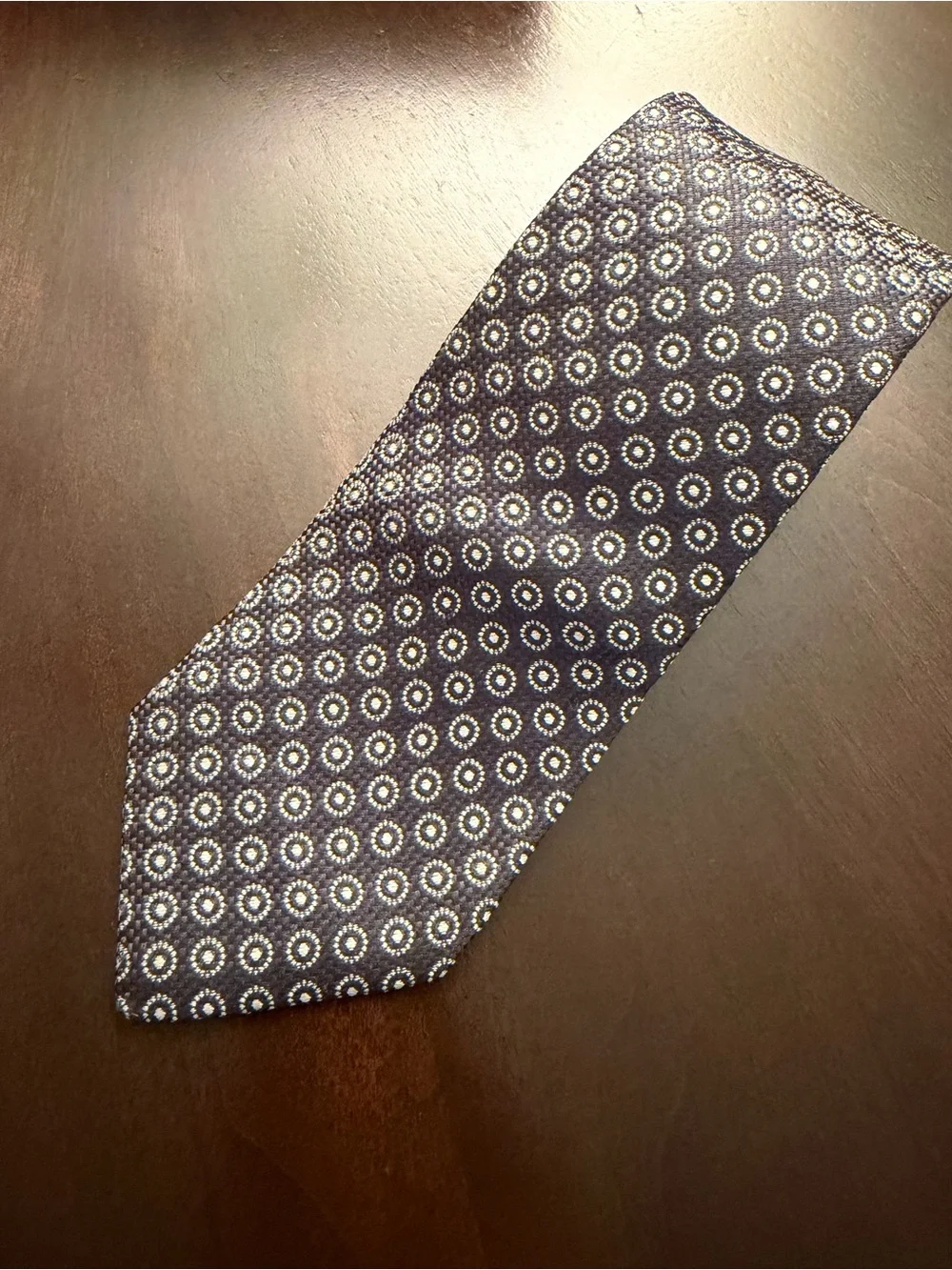 Hugo Boss Classic Men's Navy Patterned Silk Tie 3” wide